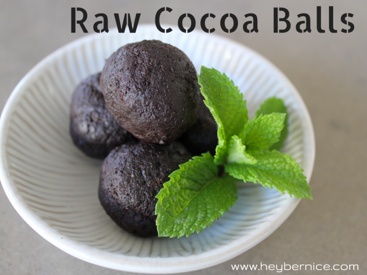 raw cocoa balls hey bernice cooking recipe healthy clean eating snack chocolate